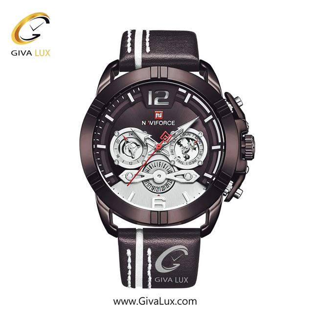 ساعت مچی مردانه بند چرمی ناوی فورس (نیوی فورس)  NF9168 CE/CE/CE